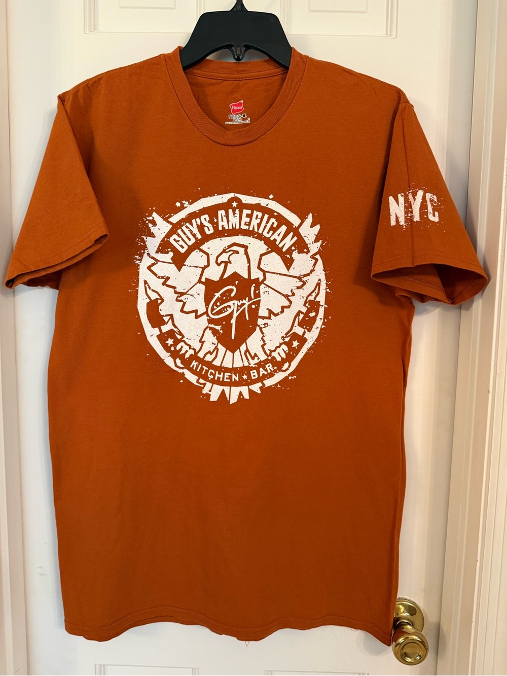 Guy’s American Grill Orange Graphic Tee with White Logo